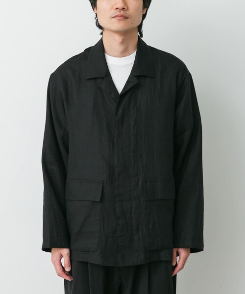 URBAN RESEARCH DOORS(アーバンリサーチドアーズ)の「STILL BY HAND リネンシャツカバーオール(カバーオール・メンズ・TAUPE/BLACK/BLUE GREY・46/48)」の10枚目の写真