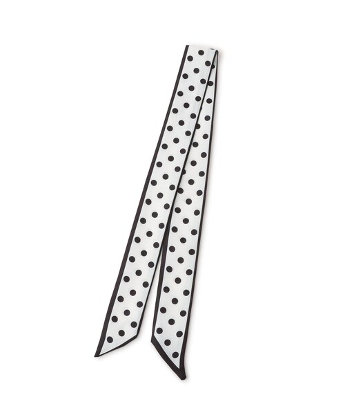 VIS（ビス）の「ナロースカーフ（バンダナ/スカーフ・レディース・ホワイト/オフホワイト/ブラウン・F）」の11枚目の写真