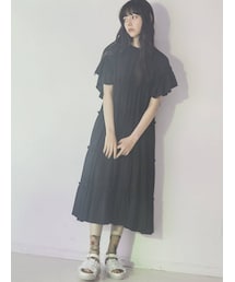 merry jenny | バックリボンティアードワンピース(ワンピース)