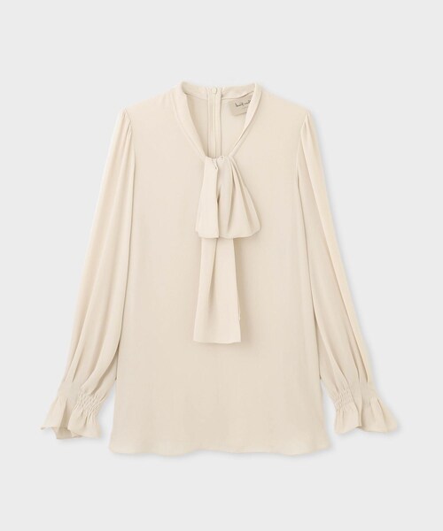 【Masaco Teranishi（マサコテラニシ）】BOWTIE BLOUSE｜ブラウス