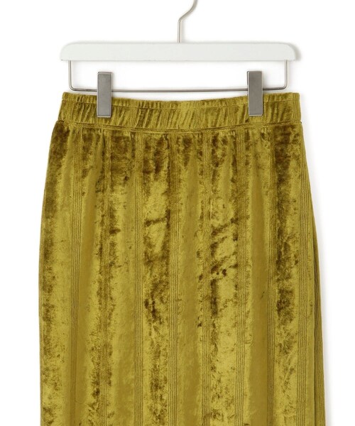 ADAM ET ROPE'（アダムエロペ）の「【Miller for ADAM ET ROPE'】別注 ベロアSkirt（スカート・レディース・グリーン/ネイビー・F）」の17枚目の写真