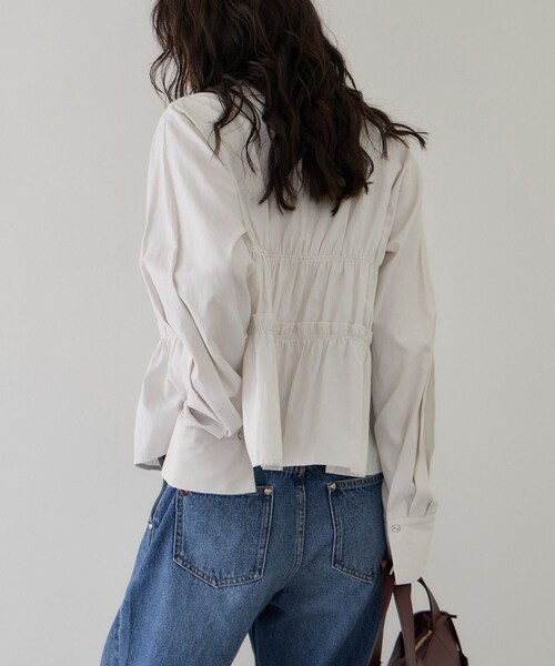 VIS（ビス）の「ビスチェシャーリングシャツ（シャツ/ブラウス・レディース・ベージュ系/グリーン系/ブルー系・F）」の15枚目の写真