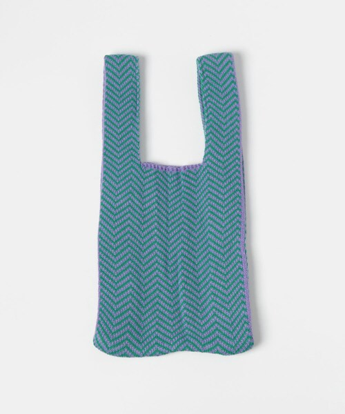 ITEMS URBANRESEARCH（アイテムズ アーバンリサーチ）の「ニットマルシェトートバッグ（トートバッグ・レディース・BLK/ORG/GRN・-）」の16枚目の写真