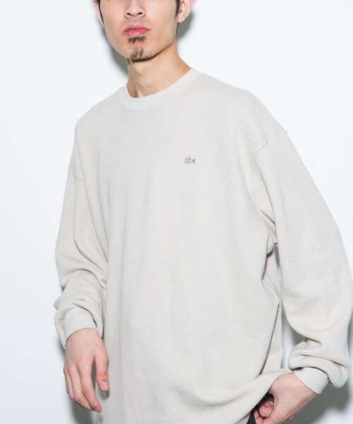URBAN RESEARCH DOORS（アーバンリサーチドアーズ）の「『別注』LACOSTE×DOORS　HEAVY PIQUE LONG-SLEEVE（Tシャツ/カットソー・メンズ・HAMMAM/GRAPHITE/PORTO・3/4/5）」の11枚目の写真