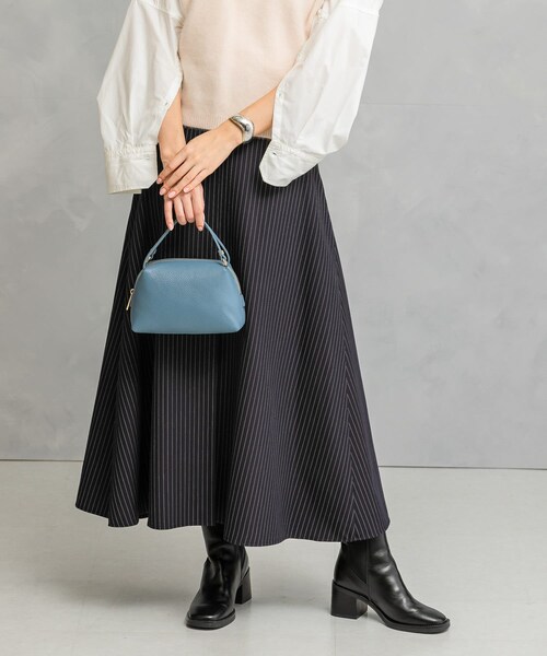 URBAN RESEARCH ROSSO（アーバンリサーチロッソ）の「ストライプロングフレアスカート（スカート・レディース・NAVY・36/38）」の6枚目の写真