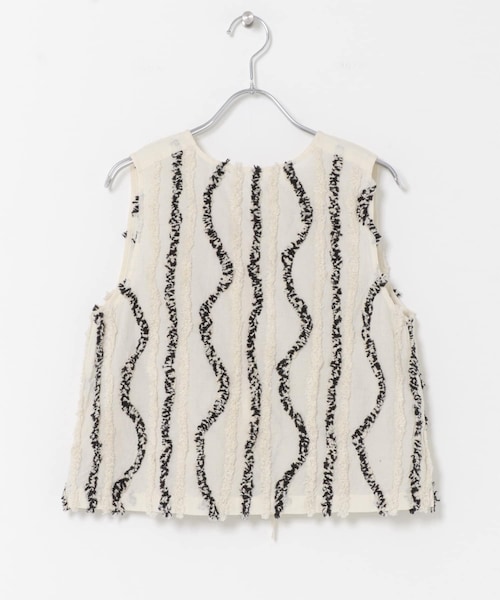 URBAN RESEARCH DOORS（アーバンリサーチドアーズ）の「ARCHI　FUZZ JQ SLEEVE-LESS TOP（その他トップス・レディース・MIX/BLACK・S）」の3枚目の写真