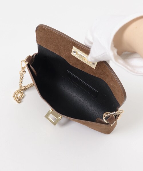 URBAN RESEARCH ROSSO（アーバンリサーチロッソ）の「AULENTTI　スエードチェーンBAG（ショルダーバッグ・レディース・TAUPE/MARRON・Free）」の10枚目の写真