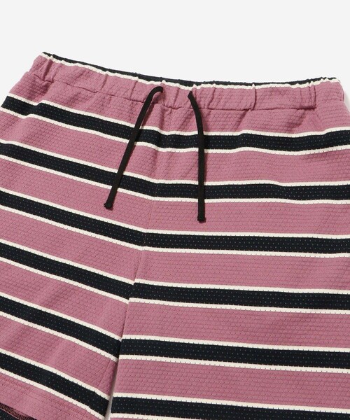 Saturdays NYC(サタデーズ ニューヨークシティ )の「Mesh Border Stripe Shorts(その他パンツ・レディース・ライトグリーン/パープル・L/M/S/XL)」の11枚目の写真