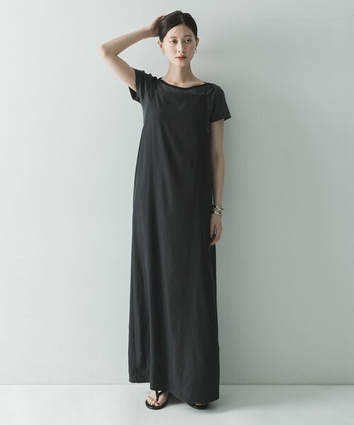 URBAN RESEARCH(アーバンリサーチ)の「『接触冷感』キュプラキャミワンピース(ワンピース・レディース・BLACK/BROWN・36/38)」の9枚目の写真