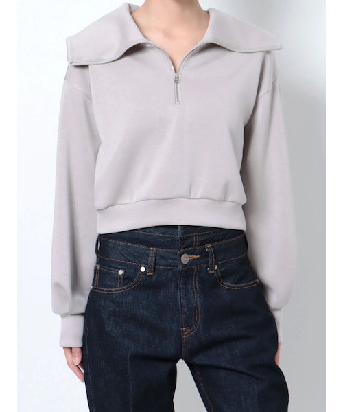 LAGUNAMOON（ラグナムーン）の「ダンボールプルオーバー（その他トップス・レディース・アイボリー/ライトグレー・F）」の4枚目の写真