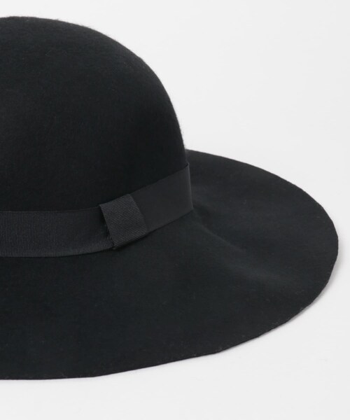 KBF（ケイビーエフ）の「KBF+　リボン付きツバ広ハット∴（ハット・レディース・BLACK・one）」の4枚目の写真