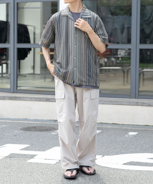 ITEMS URBANRESEARCH（アイテムズ アーバンリサーチ）の「ウエストイージー ポリカーゴパンツ（その他パンツ・メンズ・BLK/IVO/KHK・S/M/L）」の15枚目の写真