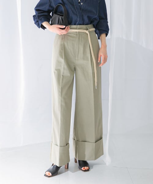 URBAN RESEARCH ROSSO（アーバンリサーチロッソ）の「ベルト付ロールアップパンツ（その他パンツ・レディース・light/off・36/38）」の14枚目の写真