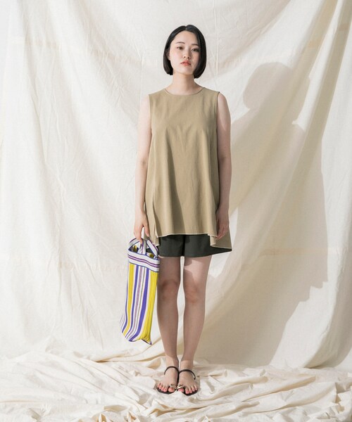 URBAN RESEARCH（アーバンリサーチ）の「Swim URBAN RESEARCH　スイム ノースリーブチュニック（水着・メンズ・BEIGE/KHAKI・S/M）」の16枚目の写真