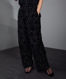 crinkle crinkle crinkle | 【crinkle crinkle crinkle】別注3D刺繍サイドフリルドットパンツ(その他パンツ)