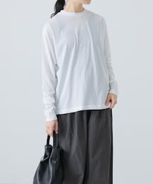 かぐれ | ハイツイストコットン長袖Tシャツ(Tシャツ/カットソー)