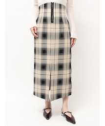 LAGUNAMOON | ロービングチェックナロースカート(スカート)