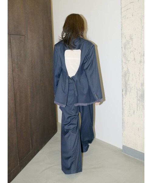 Ungrid（アングリッド）の「【Htage】バックデザインビッグシルエットジャケット（その他・レディース・ミックス/ネイビー・F）」の9枚目の写真