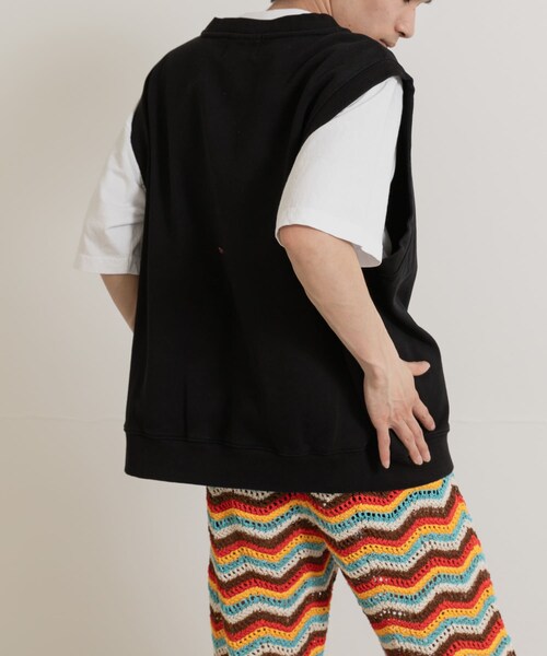 THE GOODLAND MARKET（ザグッドランドマーケット）の「TONY　MM SWEAT VEST（ベスト・メンズ・BLK/杢ASH・M/XL）」の10枚目の写真