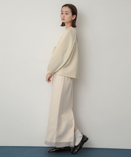 SENSE OF PLACE by URBAN RESEARCH（センスオブプレイスバイアーバンリサーチ）の「スクエアトゥフラットシューズ（バレエシューズ・レディース・GOLD/BLACK/BORDEAUX・S/M/L）」の10枚目の写真