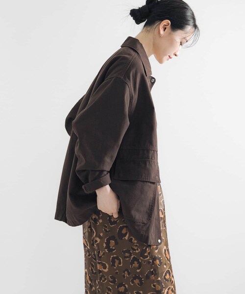 URBAN RESEARCH（アーバンリサーチ）の「コットンオックスカバーオール（カバーオール・レディース・CHERRY RED/BROWN/NAVY・FREE）」の11枚目の写真