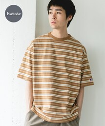 URBAN RESEARCH DOORS（アーバンリサーチドアーズ）の「『別注』CHAMPION×DOORS　BORDER T-SHIRTS（Tシャツ/カットソー・メンズ）」