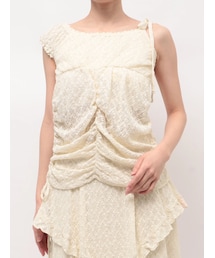 CALNAMUR | アシメスリーブレーストップス(タンクトップ)