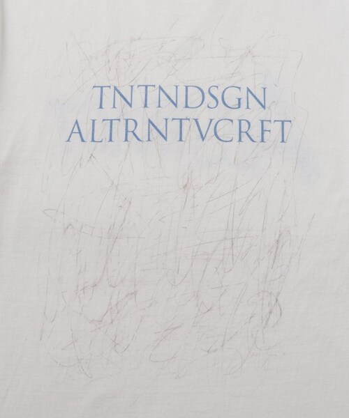 ADAM ET ROPE'（アダムエロペ）の「【TANGTANG for ADAM ET ROPE'】別注 HANDWRITING ABSTRACT（Tシャツ/カットソー・メンズ・ホワイト・L/XL）」の11枚目の写真