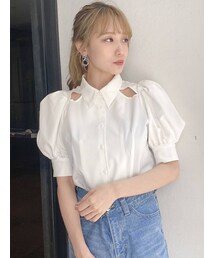 dazzlin | カットアウトデザインブラウス(シャツ/ブラウス)