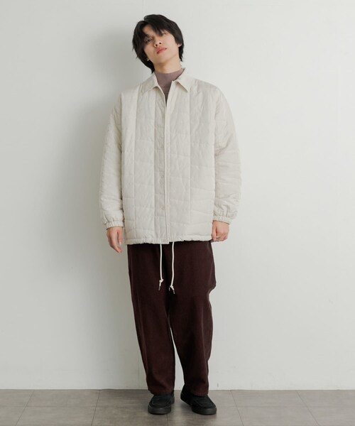 SENSE OF PLACE by URBAN RESEARCH（センスオブプレイスバイアーバンリサーチ）の「パデットキルティングコーチジャケット（その他アウター・メンズ・KHAKI/IVORY/BLACK・M/L）」の10枚目の写真