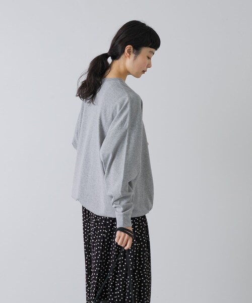 かぐれ（カグレ）の「コットンドロストヘムカットソー（Tシャツ/カットソー・レディース・BLACK/GRAY/OATMEAL・Free）」の17枚目の写真
