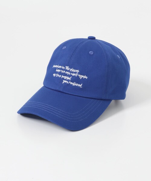 URBAN RESEARCH Sonny Label（アーバンリサーチサニーレーベル）の「エンブロイダリーメッセージキャップ（キャップ・レディース・イエローベージュ/ブルー/レッドブラウン・One）」の15枚目の写真