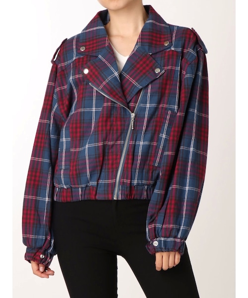 jouetie（ジュエティ）の「ルーズライダース（その他アウター・レディース・クリア/ブラック/ブルー/グレー/レッド・M）」の6枚目の写真