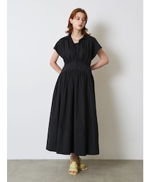 ELENDEEK | ROUND SLEEVE GATHER OP(ワンピース)