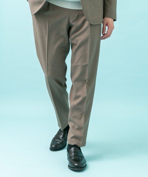 URBAN RESEARCH DOORS(アーバンリサーチドアーズ)の「LIFE STYLE TAILOR メランジストレッチパンツ(スラックス・メンズ・NAVY/GRAY/TAUPE・S/M/L/XL)」の22枚目の写真