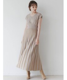 LAGUNAMOON | シアーハシゴラインニットワンピース(ワンピース)