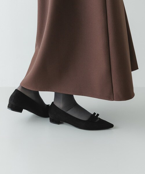 RODE SKO（ロデスコ）の「『MADE IN JAPAN』 ダブルリボンフラットパンプス（パンプス・レディース・BLACK/CAMEL/MUSTARD・36/37/38）」の17枚目の写真