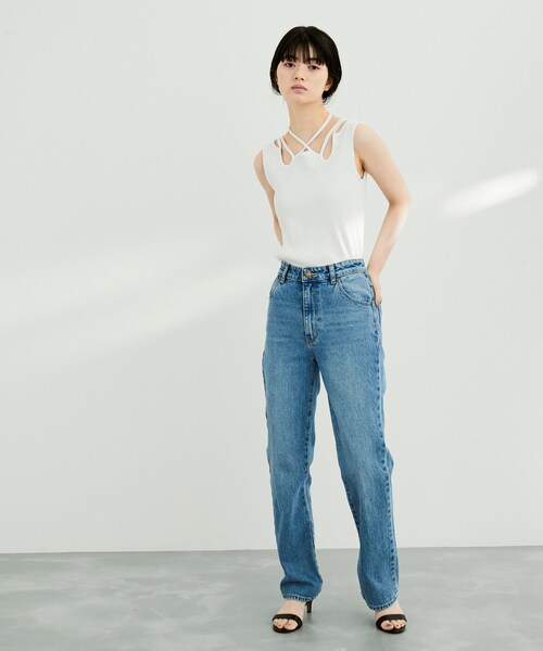 ADAM ET ROPE'(アダムエロペ)の「【MURRAL】Ivy tank(タンクトップ・レディース・ブラック/ライトグレー/ホワイト・1)」の6枚目の写真