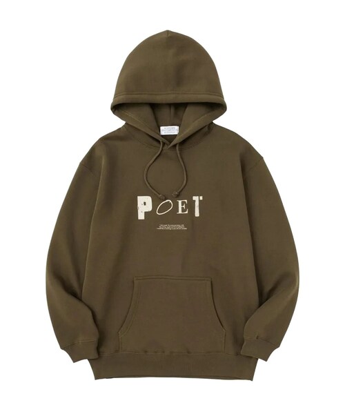 bonjour records(ボンジュールレコーズ)の「POET MEETS DUBWISE/ポエトミーツダブワイズ POET Hoodie(パーカー・レディース・ブラック/グレー/オリーブ・L/M/XL)」の15枚目の写真