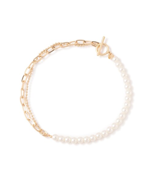 VIS（ビス）の「アソートミックスチェーンネックレス（ネックレス・レディース・ゴールド/シルバー・F）」の14枚目の写真