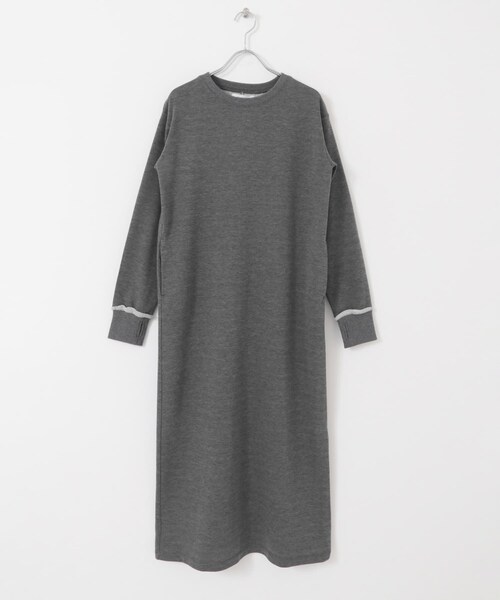 URBAN RESEARCH Sonny Label（アーバンリサーチサニーレーベル）の「SLAB　Sweat Comfort One-Piece（ワンピース・レディース・チャコール/グレージュ・FREE）」の14枚目の写真