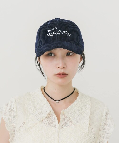 SMELLY（スメリー）の「vacationコーデュロイキャップ（キャップ・レディース・BRN/NVY/PNK・-）」の11枚目の写真