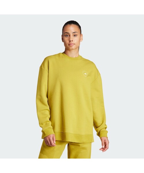 adidas（アディダス）の「adidas by Stella McCartney スポーツウェア スウェット（トップス・レディース・ブラック/ホワイト/ブラック/ベージュ/ブラウン/パルスオリーブ/ホワイト/グリーン・XS/S/M/L/XL/2XL/J/3XL/3XL/J/XS/5XL）」の2枚目の写真