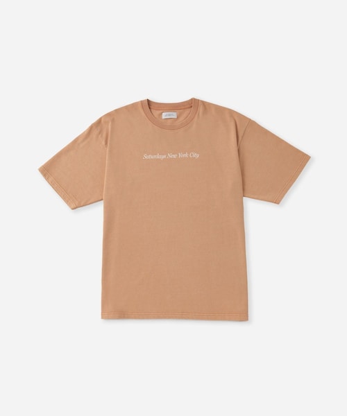 Saturdays NYC（サタデーズ ニューヨークシティ ）の「Pigment Dyed Headline SS T-Shirt（Tシャツ/カットソー・レディース・キナリ/グリーン/オレンジ・L/M/S/XL）」の10枚目の写真