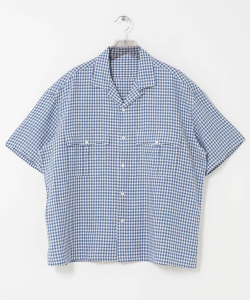 URBAN RESEARCH(アーバンリサーチ)の「PORTER CLASSIC KEROUAC LINEN GINGHAM CHECK SHIRTS(シャツ/ブラウス・メンズ・BLACK/F.BLUE/RED・XL/XXL/XXXL)」の15枚目の写真