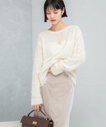 URBAN RESEARCH ROSSO WOMEN | ラメシャギーニットプルオーバー(ニット/セーター)