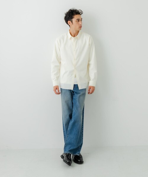 URBAN RESEARCH（アーバンリサーチ）の「Typewriter Washed Shirts（シャツ/ブラウス・メンズ・OFF/BEIGE/BROWN/NAVY・M/L）」の8枚目の写真