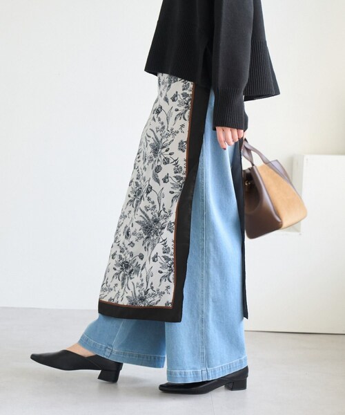 ROPE' PICNIC（ロペピクニック）の「90×90 アソートビンテージライクパターンスカーフ（バンダナ/スカーフ・レディース・ブラック系/ブルー系/ワイン・F）」の8枚目の写真