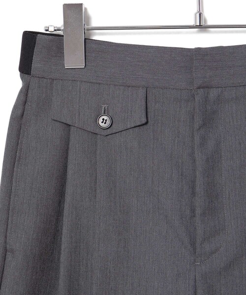 ROPE'（ロペ）の「ウールモヘヤ２タックハーフパンツ/セットアップ対応（その他パンツ・レディース・ブラック系/グレー・36/38）」の9枚目の写真