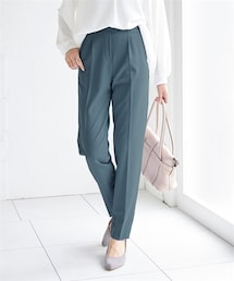 nissen | 大きいサイズこなれBEAUTYストレッチテーパードパンツ（ゆったりヒップ）(選べる２レングス)(パンツ)